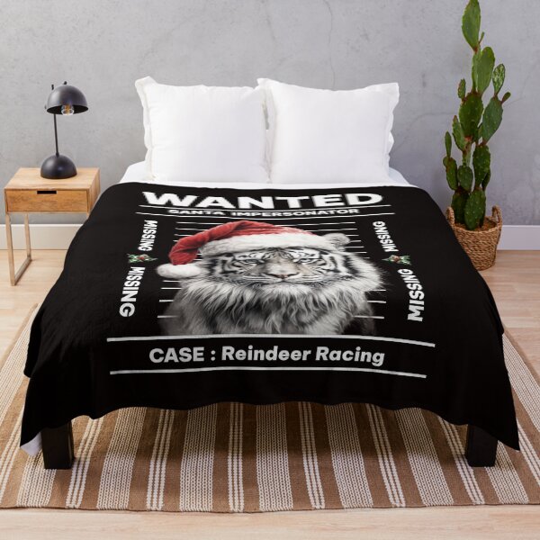 Item preview, Wanted Santa Tiger designed and sold by TigerRoseStudio.