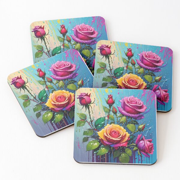 Item preview, Wet Rainbow Roses designed and sold by GypsyGarou.