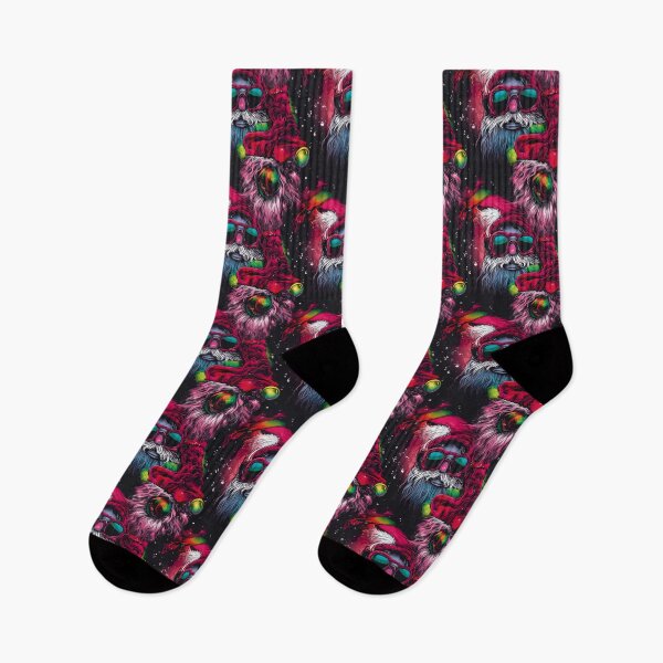 Item preview, yooo, Sup? Neon Santa pattern designed and sold by Sp3ctrumOfColor.