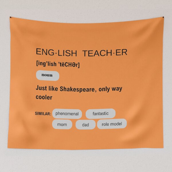 Item preview, Funny English Teacher Dictionary Definition designed and sold by CheekyChimpCo.