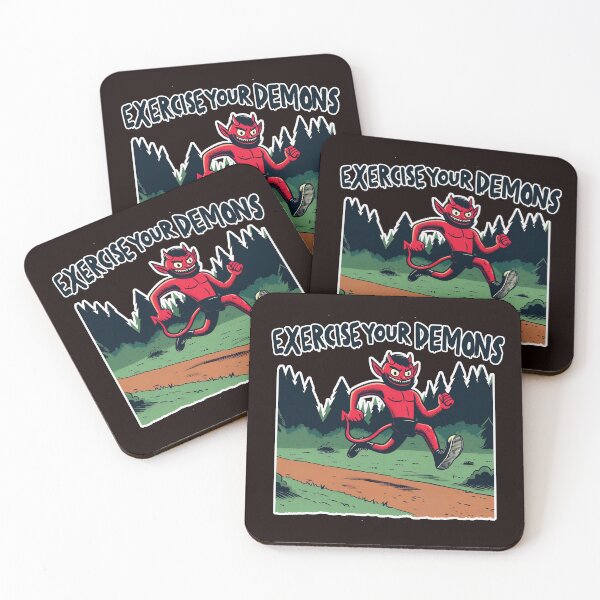 Item preview, Keep Fit and Run, Exercise your Demons designed and sold by jamdoodle.