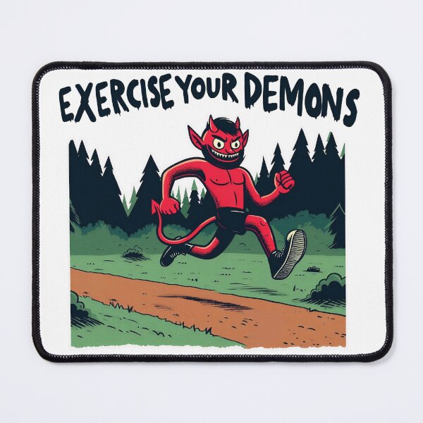 Item preview, Keep Fit and Run, Exercise your Demons designed and sold by jamdoodle.