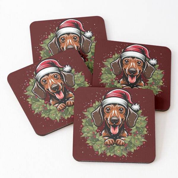 Item preview, Christmas with Dachshund: Cozy design designed and sold by pxdsgn.