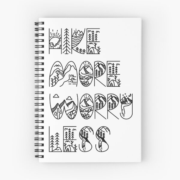 Item preview, Hike More Worry Less Hiking More Mountains designed and sold by Gifts4Guitarist.