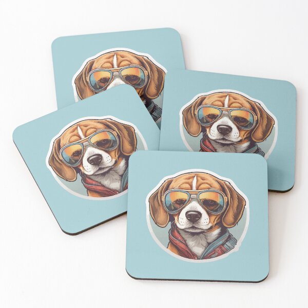Item preview, Beagle Face Wearing Aviator Sunglasses designed and sold by thecatcouch.