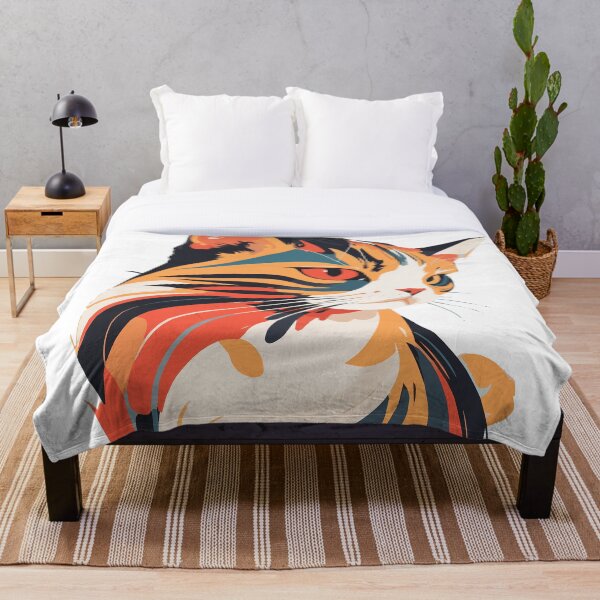 Item preview, Abstract orange cat designed and sold by SameB.