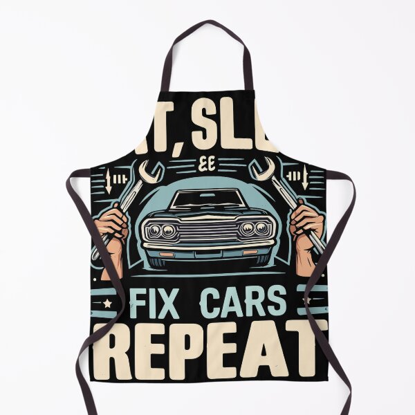 Item preview, Eat Sleep Fix Cars Repeat designed and sold by bihtti.
