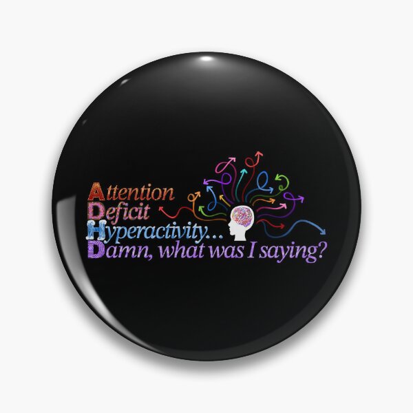 Item preview, ADHD Distraction Funny - Chaotic Version designed and sold by Olivia Ossege.