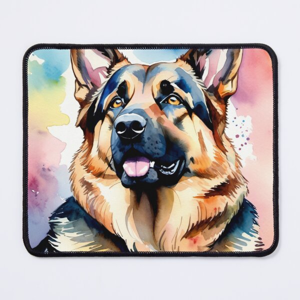 Item preview, Graceful German Shepherd: Watercolor Majesty Captured with Elegance designed and sold by MoonShroomPrint.