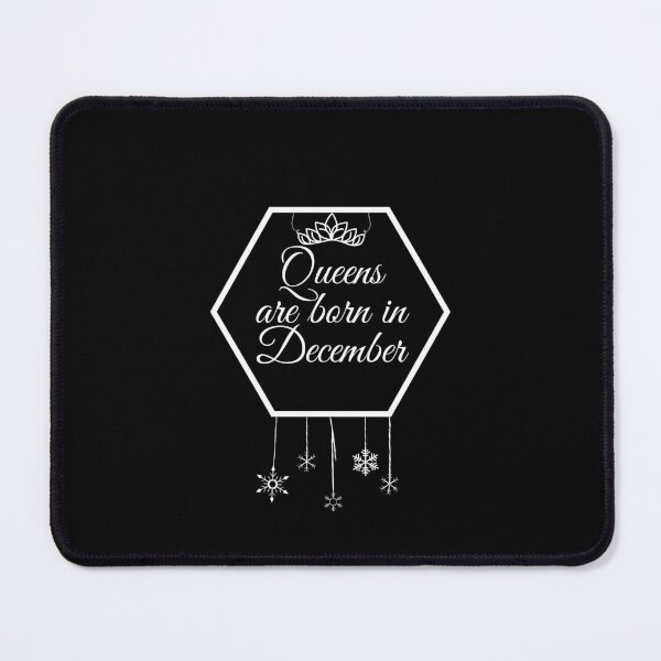 Item preview, Queens Are Born In December Gift Black T-Shirt designed and sold by WearYourMood.