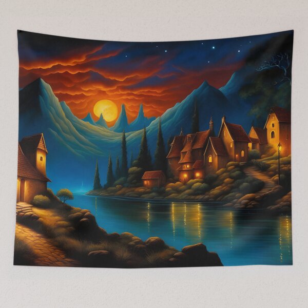 Item preview, Sundown at Rivertown designed and sold by PaigeCompositor.