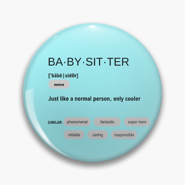 Item preview, Funny Baby Sitter Dictionary Definition designed and sold by CheekyChimpCo.