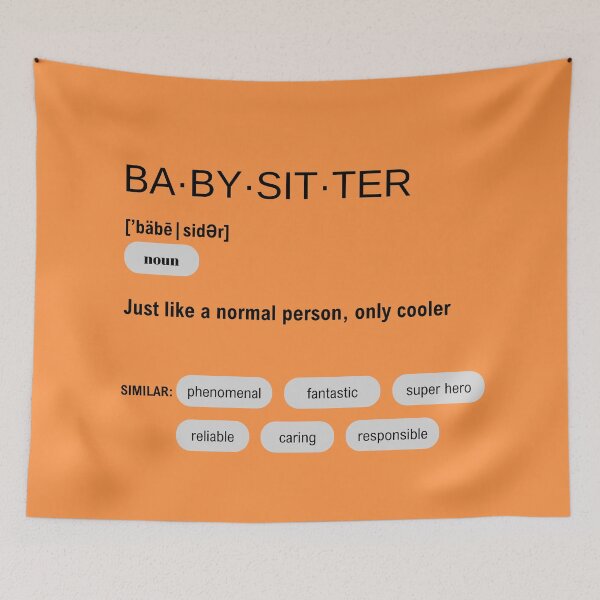 Item preview, Funny Baby Sitter Dictionary Definition designed and sold by CheekyChimpCo.