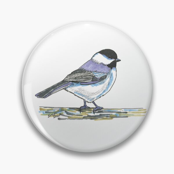 Item preview, Stylized Black-Capped Chickadee designed and sold by StiltonArt.