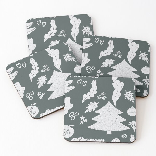 Item preview, Festive Winter Pattern in Minimalist Scandinavian Style designed and sold by NayaChu.