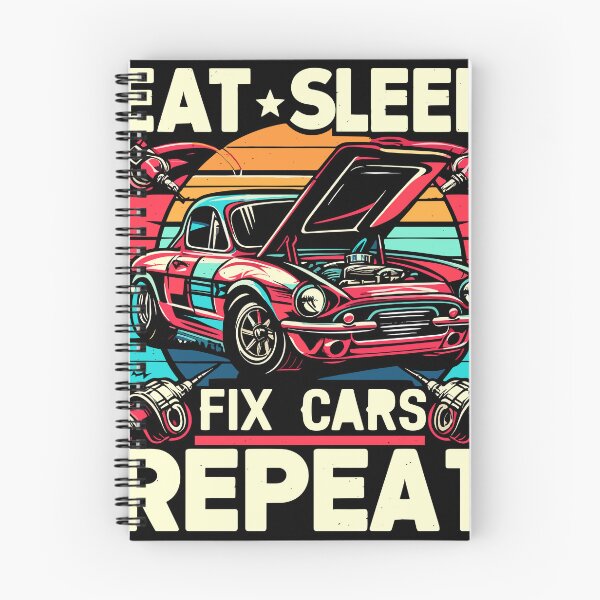 Item preview, Eat Sleep Fix Cars Repeat designed and sold by bihtti.