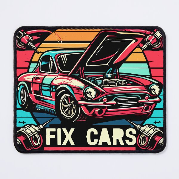 Item preview, Eat Sleep Fix Cars Repeat designed and sold by bihtti.