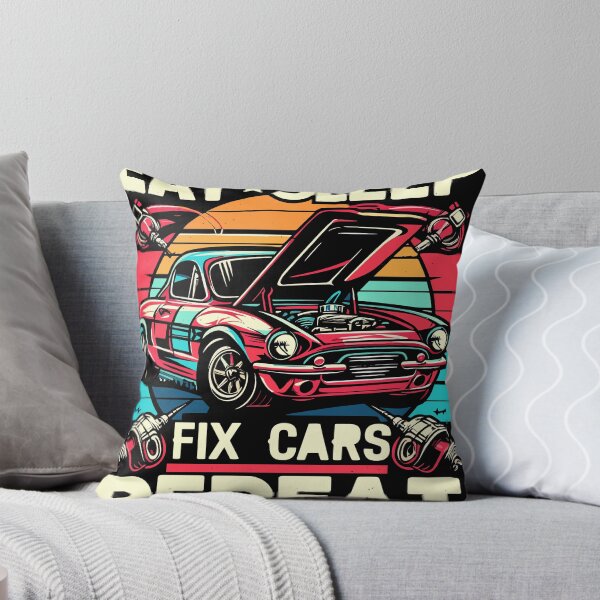 Item preview, Eat Sleep Fix Cars Repeat designed and sold by bihtti.
