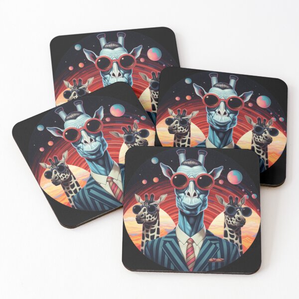 Item preview, SURREALISM GIRAFFES BUSINESSMEN IN SUNGLASSES designed and sold by justyna-s28.