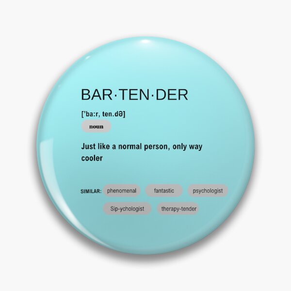 Item preview, Funny Bar Tender Dictionary Definition designed and sold by CheekyChimpCo.