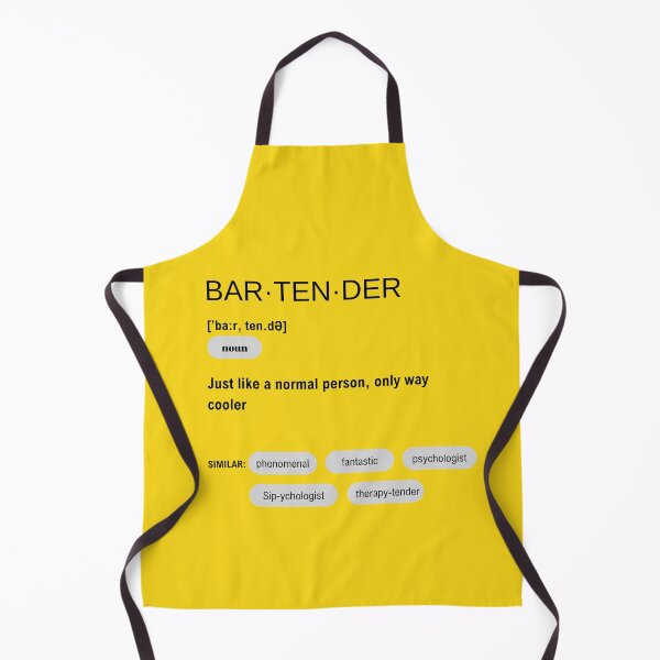 Item preview, Funny Bar Tender Dictionary Definition designed and sold by CheekyChimpCo.
