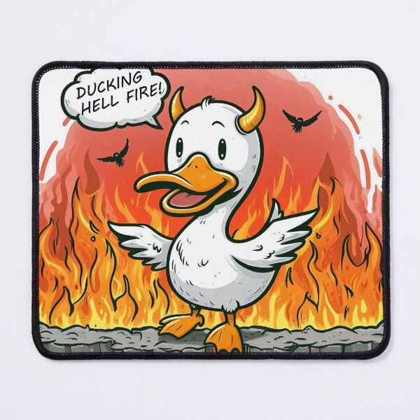 Item preview, Duck in Hell, The Devils helper! designed and sold by jamdoodle.