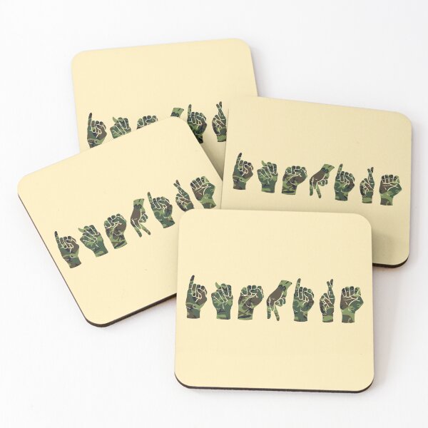 Item preview, ASL Inspire, Camouflage American Sign Language Design designed and sold by AryaSubramanian.
