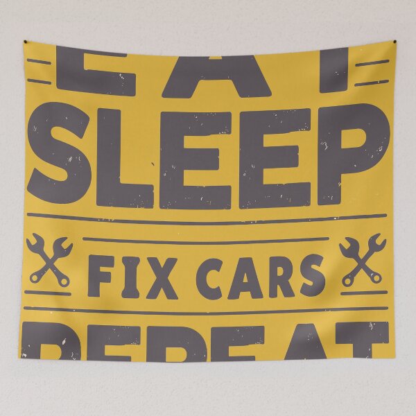 Item preview, Eat Sleep Fix Cars Repeat designed and sold by bihtti.