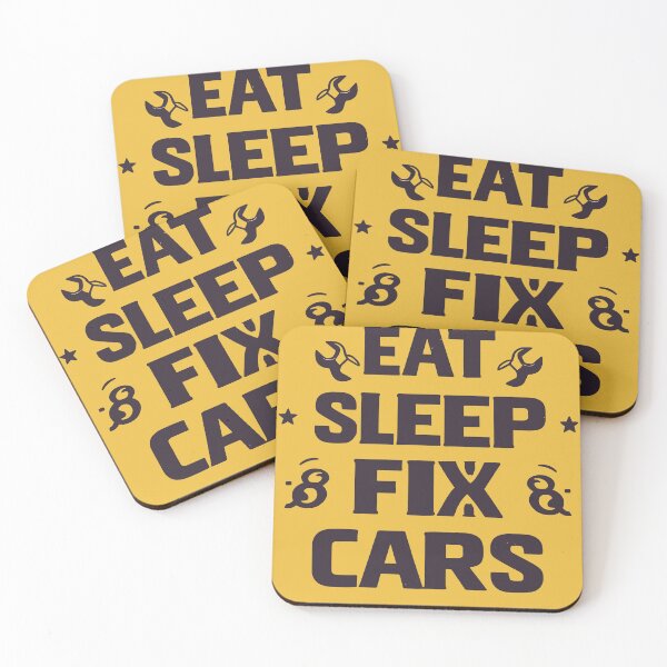 Item preview, Eat Sleep Fix Cars Repeat designed and sold by bihtti.