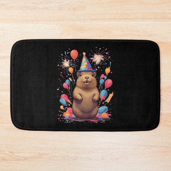 Item preview, Capybara at a party. Let's have some fun designed and sold by twisted-dot.