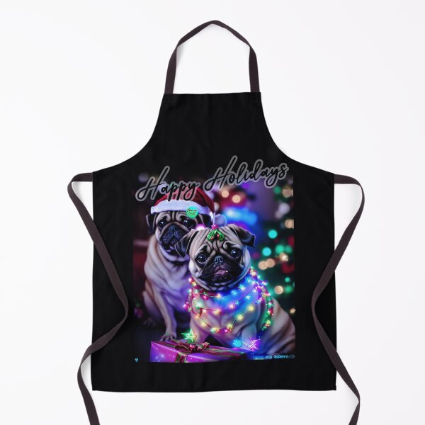Item preview, Pug HAPPY HOLIDAYS 82 MERRY CHRISTMAS designed and sold by RedBluffTraders.