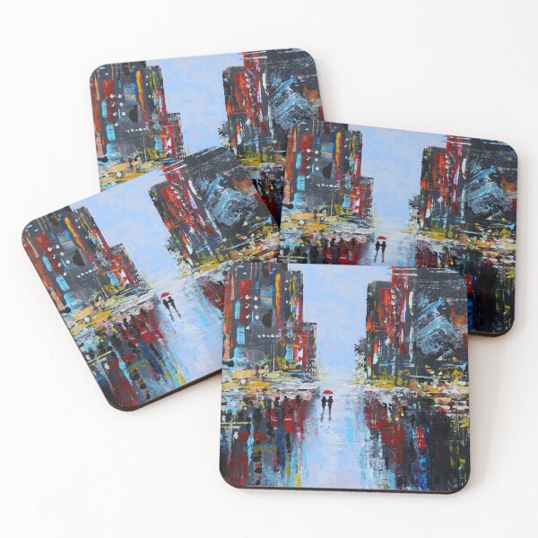 Item preview, rainy day: acrylic painting designed and sold by saragrunblatt19.