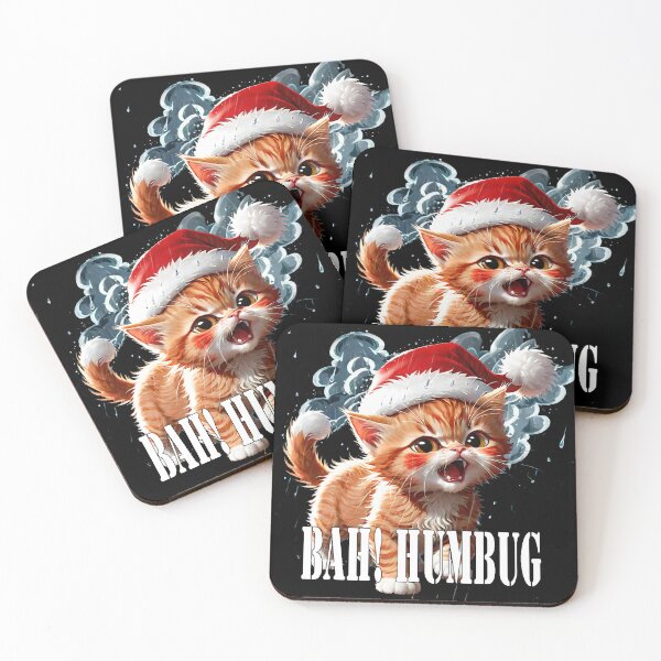 Item preview, Grumpy Claus: The Bah! Humbug Kitten Edition designed and sold by leyfinder.