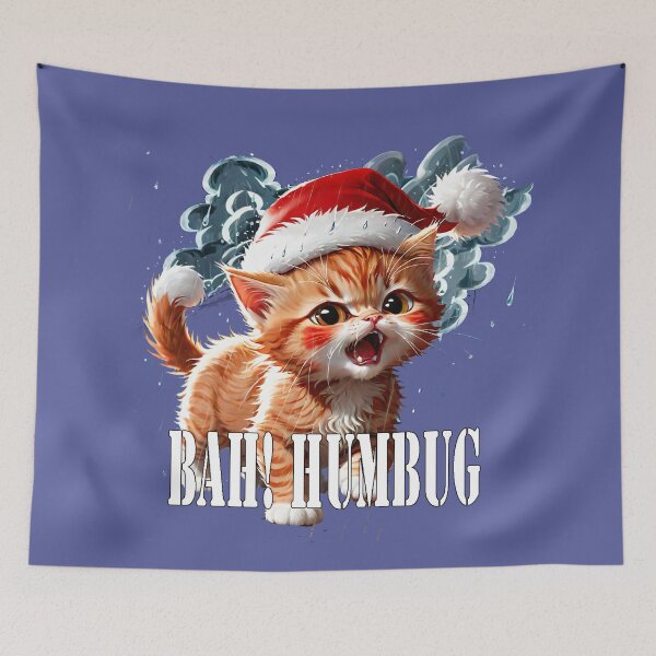 Item preview, Grumpy Claus: The Bah! Humbug Kitten Edition designed and sold by leyfinder.