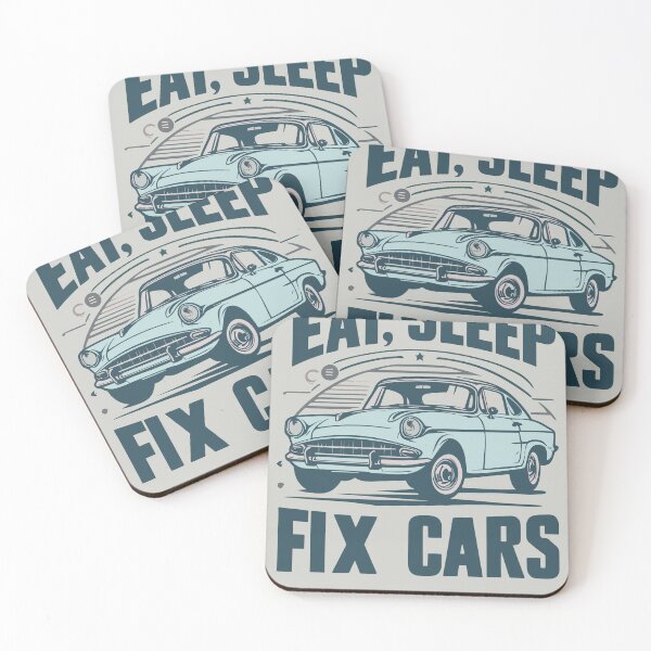 Item preview, Eat Sleep Fix Cars Repeat designed and sold by bihtti.