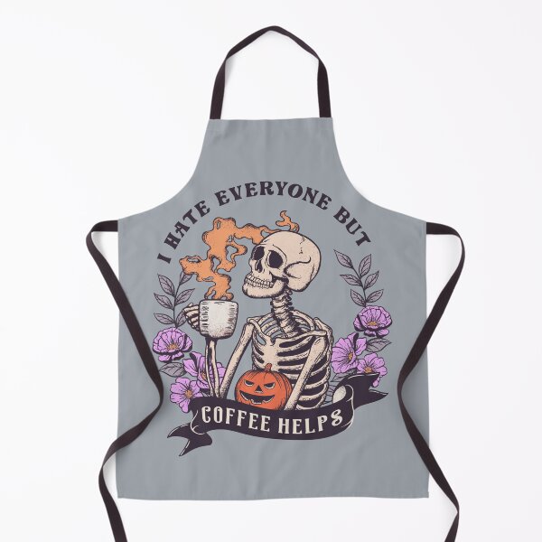 Item preview, "Coffee Helps" Funny Skeleton designed and sold by FlawlessSeams.