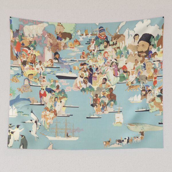 Item preview, Pictorial map of the world map illustrated Children designed and sold by cutesy.