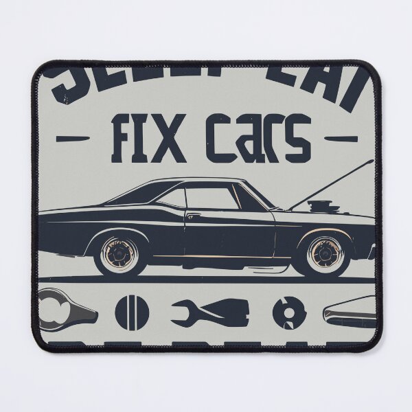 Item preview, Eat Sleep Fix Cars Repeat designed and sold by bihtti.
