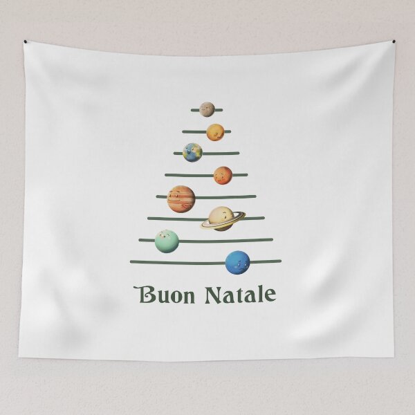 Item preview, Buon natale dai Pianeti del Sistema Solare... Auguri spaziali! designed and sold by celestevolta.