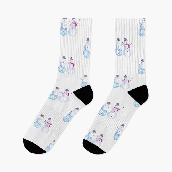 Item preview, Cute Watercolor Smiley Snowmen designed and sold by Negin Mf Designs.