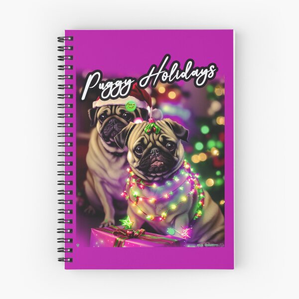Item preview, Pug HAPPY HOLIDAYS 82 MERRY CHRISTMAS PUGGY HOLIDAYS designed and sold by RedBluffTraders.