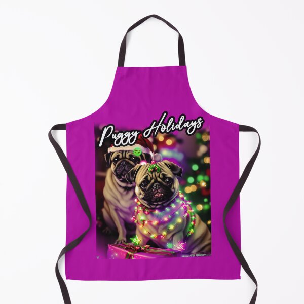 Item preview, Pug HAPPY HOLIDAYS 82 MERRY CHRISTMAS PUGGY HOLIDAYS designed and sold by RedBluffTraders.