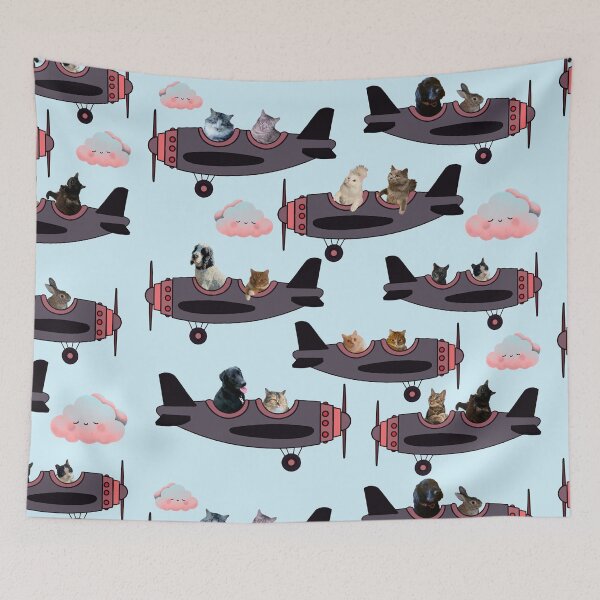 Item preview, Pets on planes designed and sold by TicaCreations.