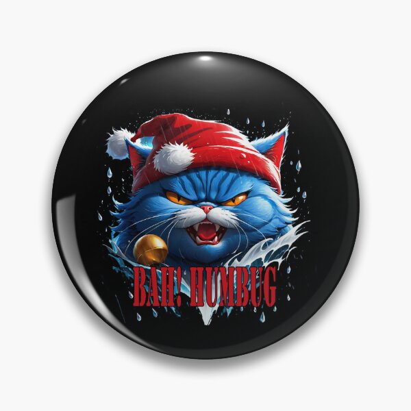 Item preview, Raging Blue Santa Cat: The Bah! Humbug Edition. designed and sold by leyfinder.