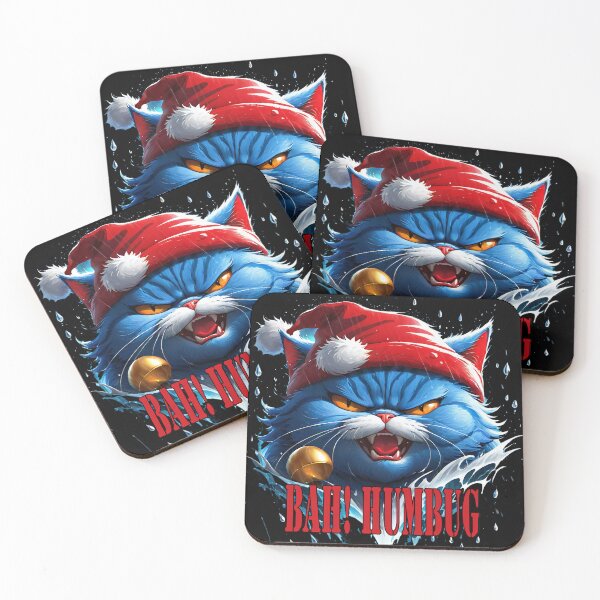 Item preview, Raging Blue Santa Cat: The Bah! Humbug Edition. designed and sold by leyfinder.