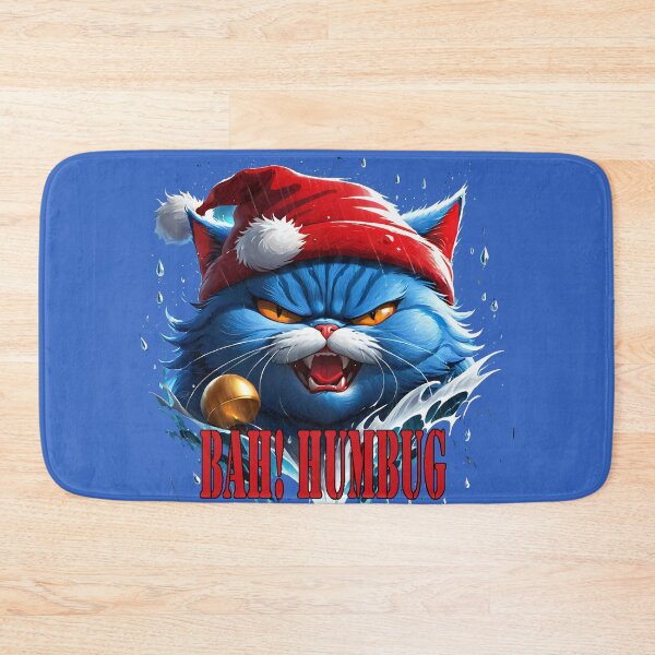 Item preview, Raging Blue Santa Cat: The Bah! Humbug Edition. designed and sold by leyfinder.