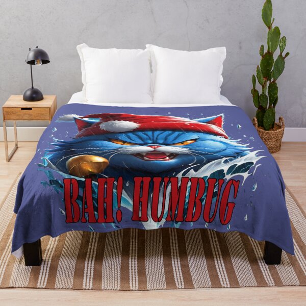 Item preview, Raging Blue Santa Cat: The Bah! Humbug Edition. designed and sold by leyfinder.