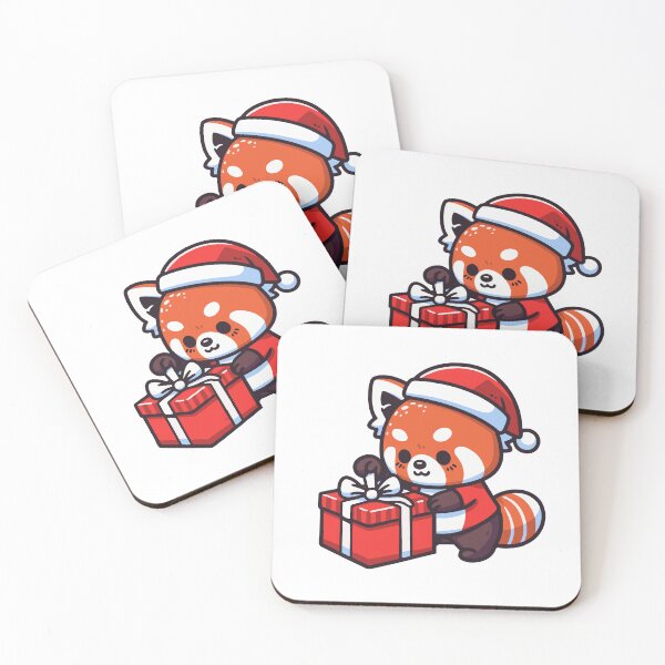Item preview, Red Panda Wrapping Present Christmas - For Red Panda Lovers designed and sold by BoundlessWorks.