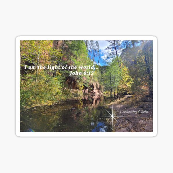 W. Fork Oak Creek Trail Sedona 1, From CelebratingChrist.com, ccnow.info Sticker