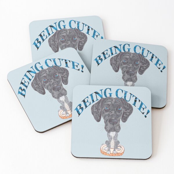 Item preview, GREAT DANE BEING CUTE designed and sold by BeritValk.